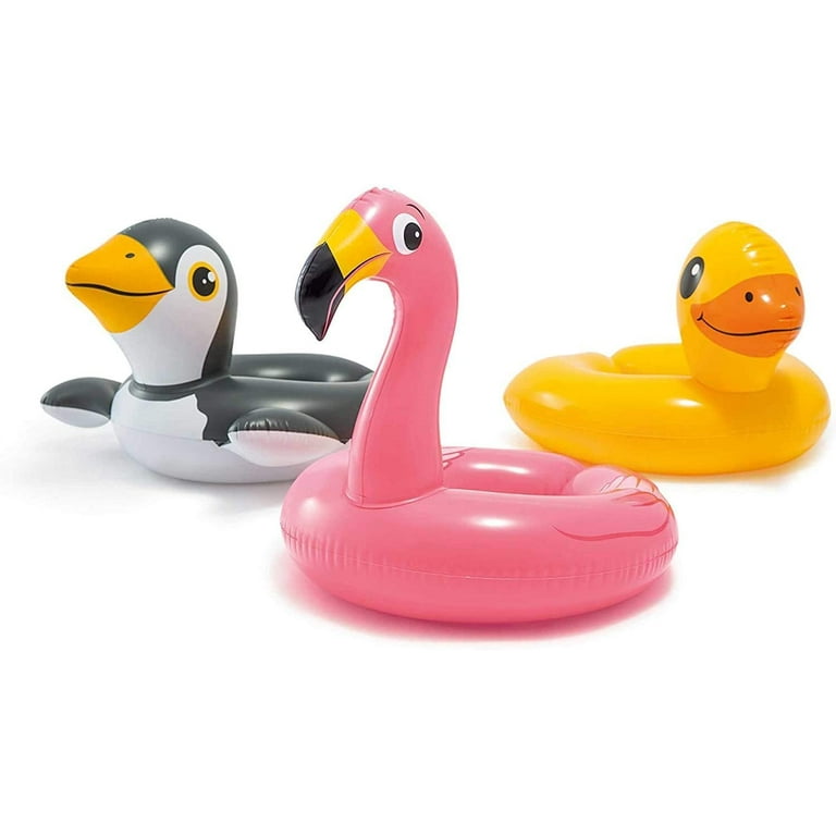 Intex Boys Girls Inflatable Swim Ring Flamingo Duck Penguin Swimming Pool Float